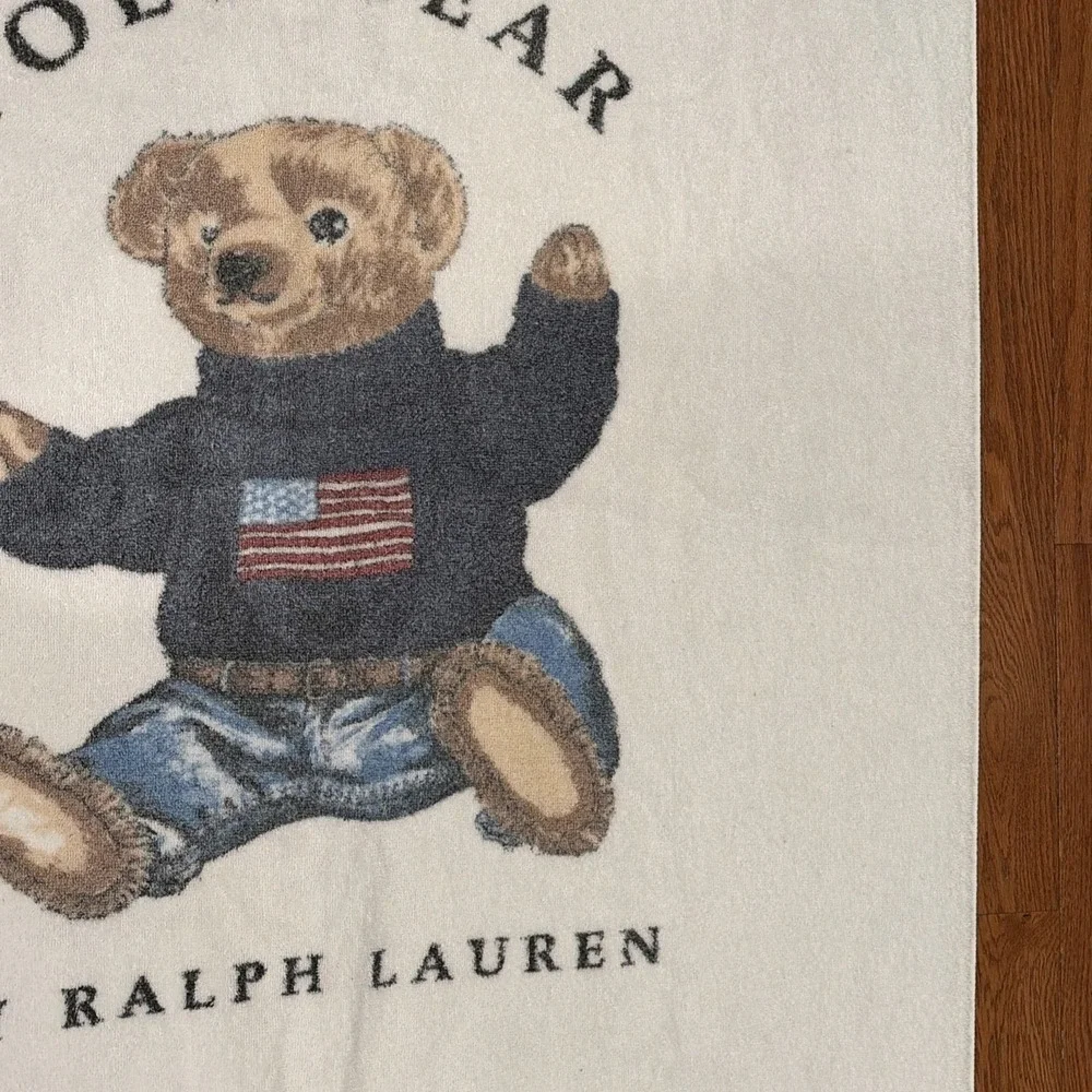 Vintage Ralph Lauren Polo Bear X-Large Beach Towel 35x72